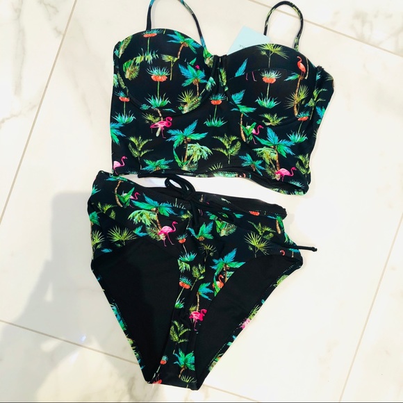 2/$25 Tropical Cupshe Swim Suit Sz Small - Picture 3 of 5